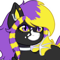 Non-binary pride flag themed pony